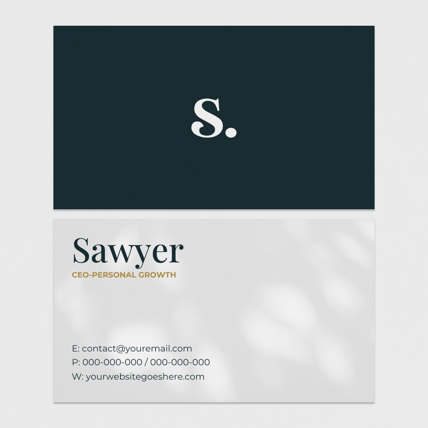 Sawyer Business Card Canva Template