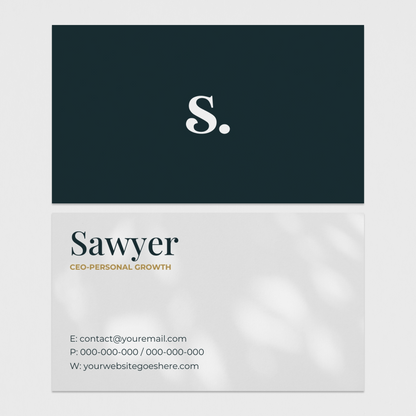 Sawyer Business Card Canva Template