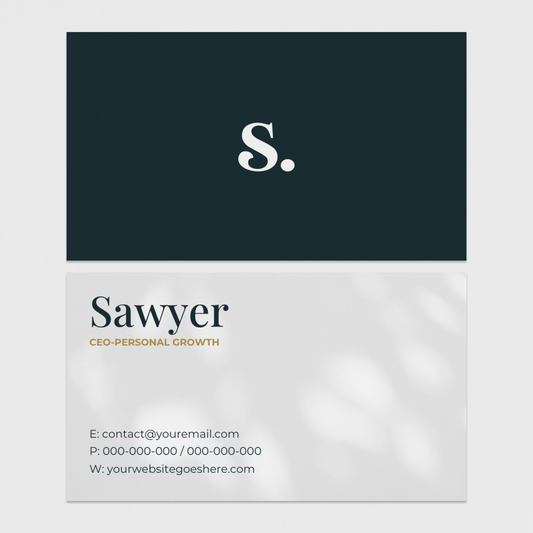 Sawyer Business Card Canva Template