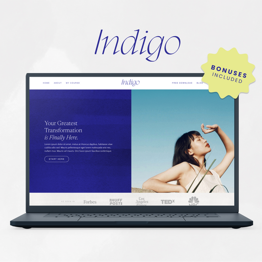 Indigo Kajabi Theme