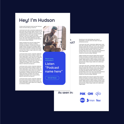 Hudson Media Kit Canva Template