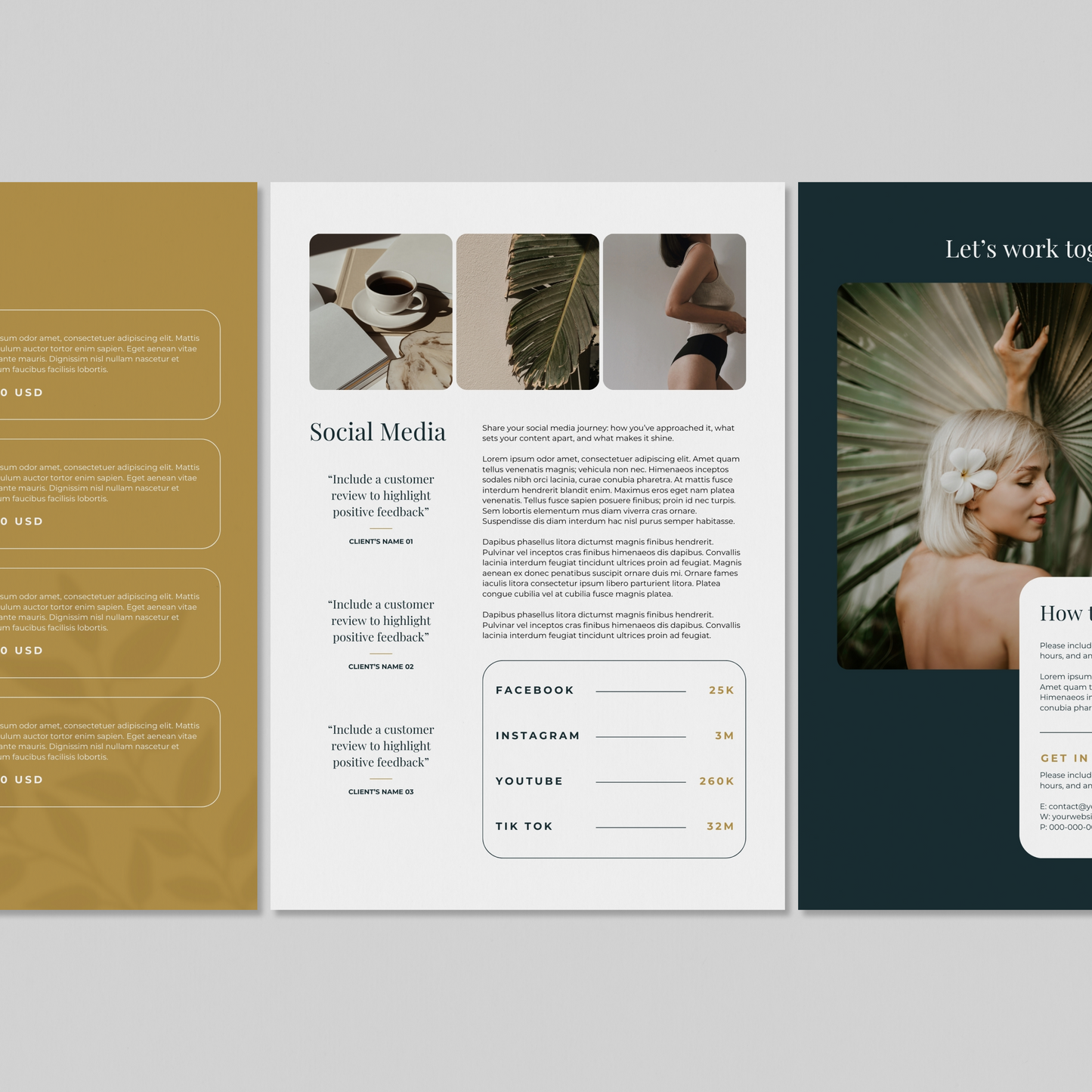 Sawyer Media Kit Canva Template